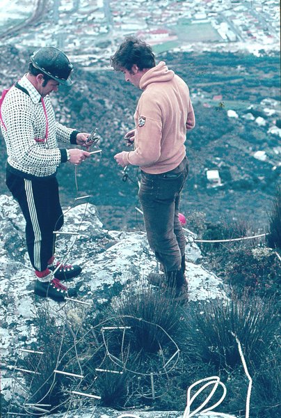 Bob Mann and Rein Jongens near Boomslang